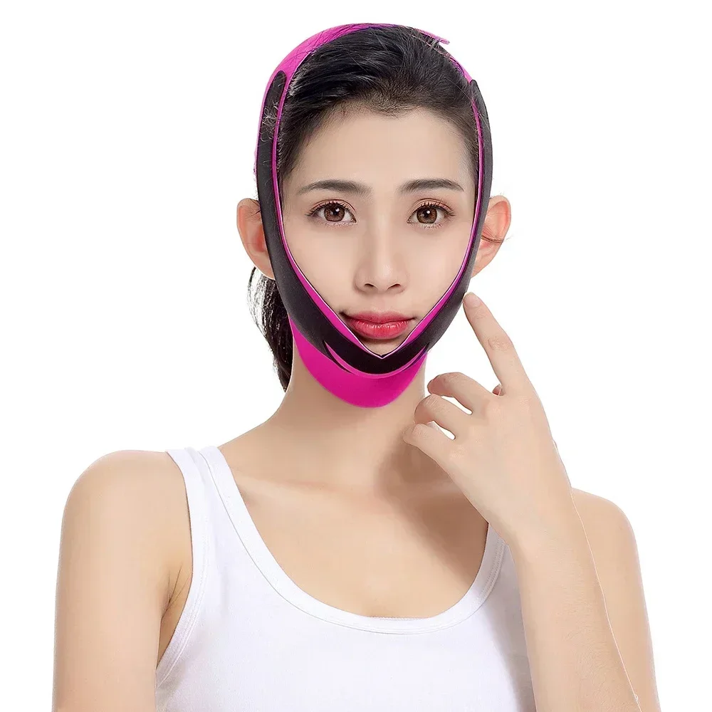 V Face Breathable Band Cheek Lift Up Face Thin Mask Reduce Double Chin V-Line Shaping Bandage Anti Wrinkle Face Slimming Belt