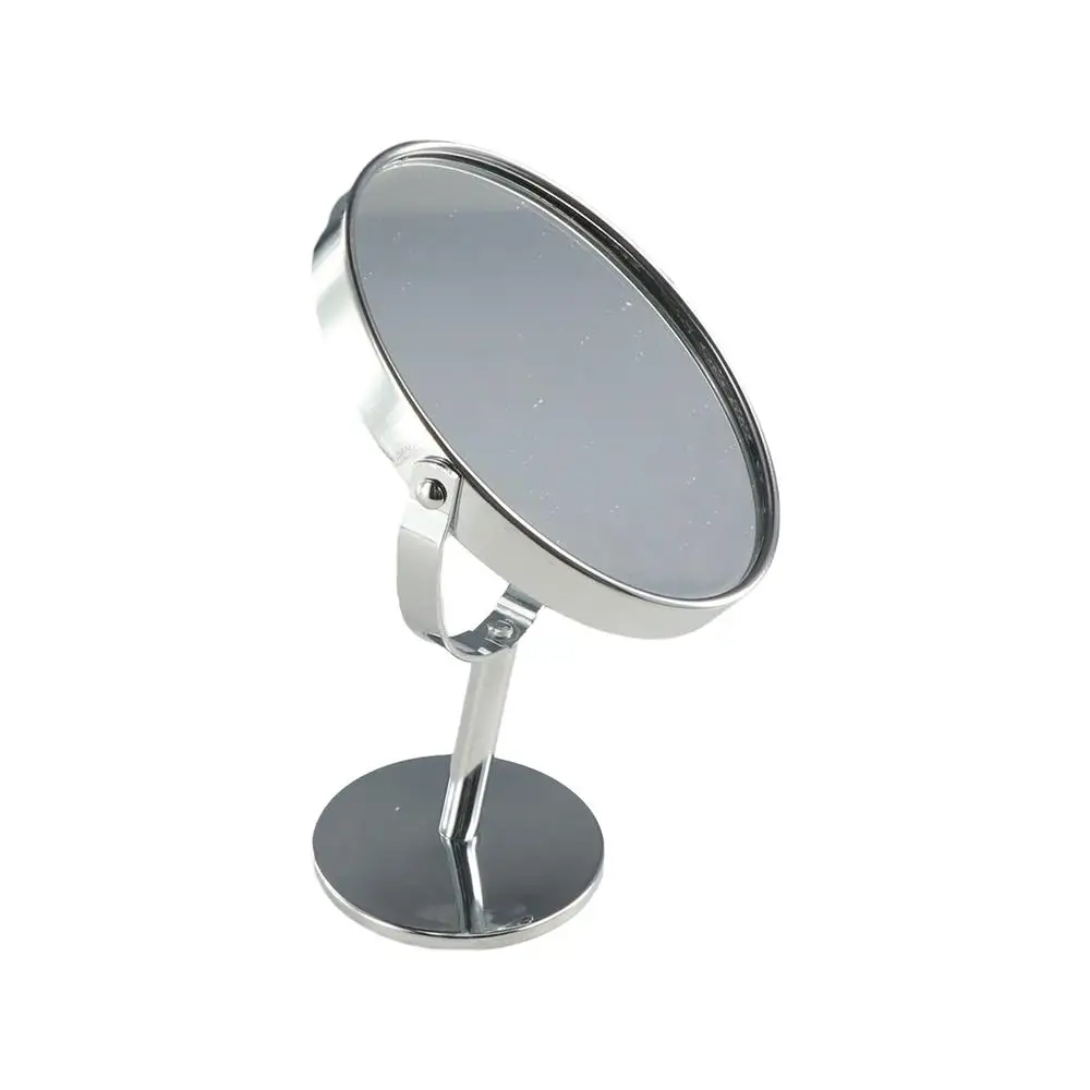 Miroir de courtoisie double face rotatif à 360 °, nar, alliage de fer et de carbone, support de bureau, sans coins de fréquence, haute définition