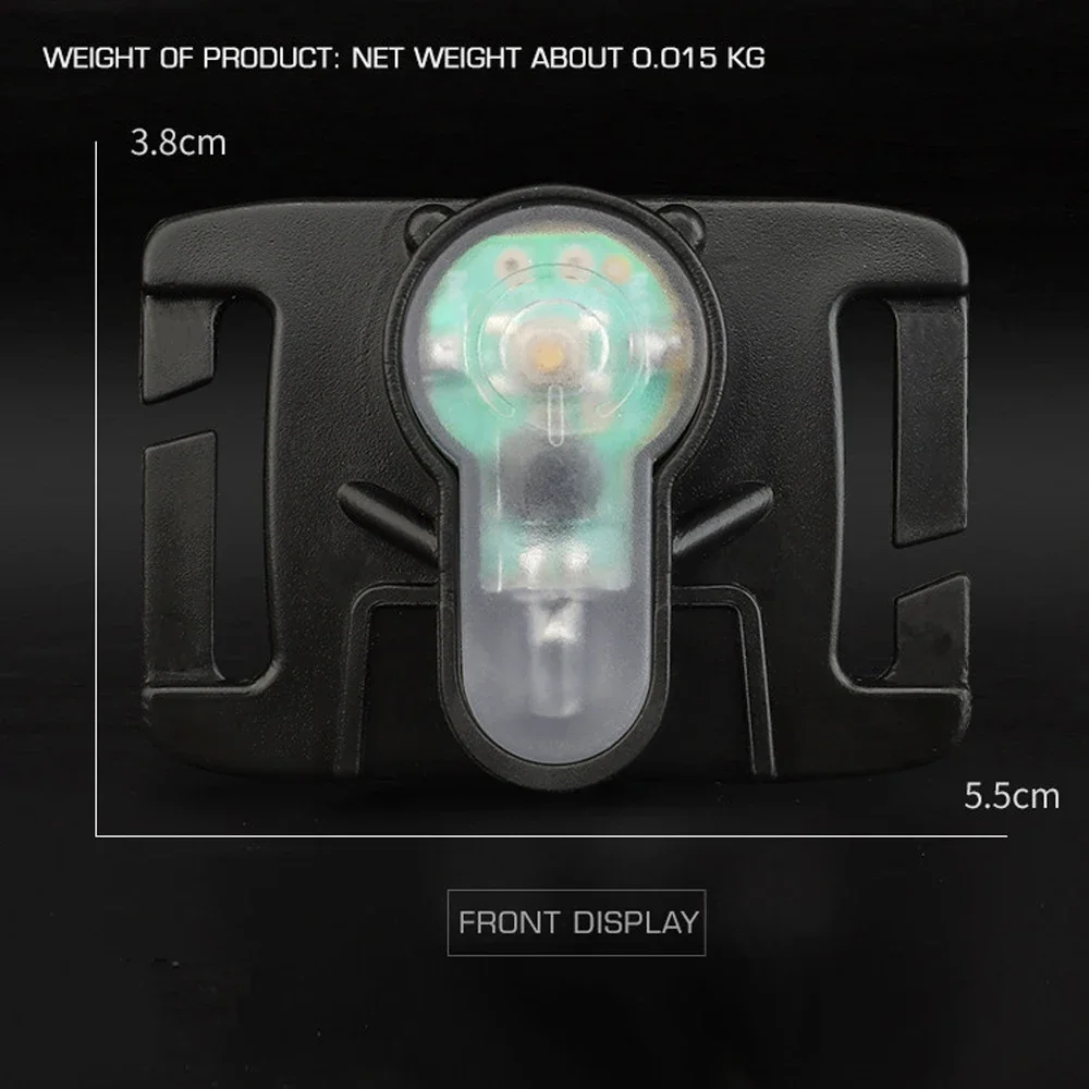 Tactical Signal Light MOLLE Hunting Vest Backpack Webbing Portable Outdoor Emergency Survival Strobe Signal Light Waterproof