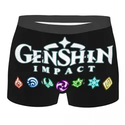 Male Cool Genshin Impact Logo Underwear Anime Game Zhongli Tartaglia Childe Boxer Briefs Soft Shorts Panties Underpants