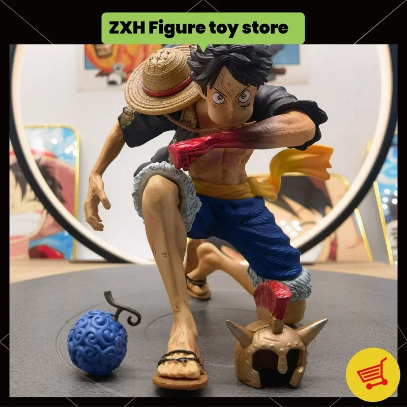 12cm One Piece Figure Monkey.d.lully Anime Figure Pvc Action Figure Ace Figurine Statue Model Desktop Ornament Doll Toy Kid Gift