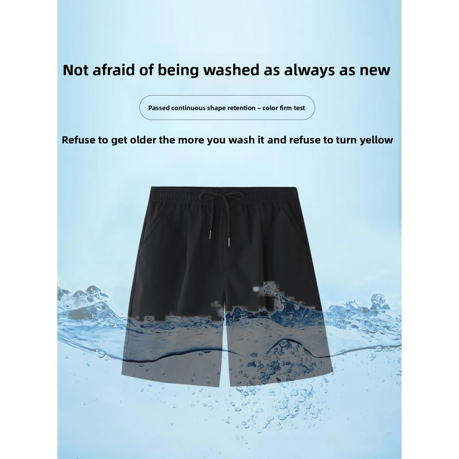 

Мужские летние новые повседневные свободные дышащие тонкие спортивные ноты из ледяного шелка, пять деталей с низкой талией Faion Ci orts