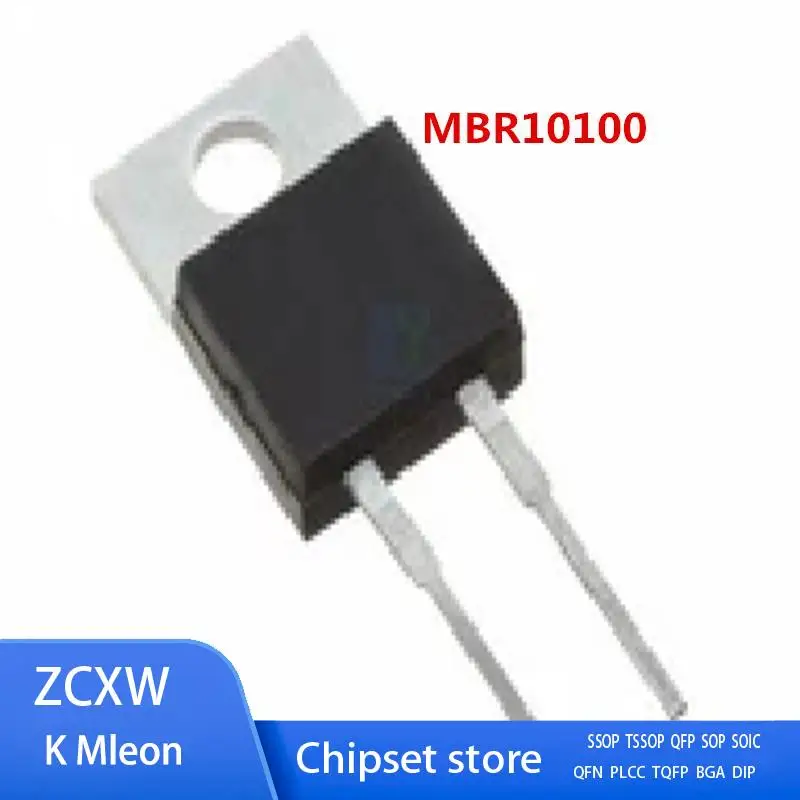 

10 шт./лот MBR10100 MBR10100G MBR10100CT TO-220-2 10A 100V