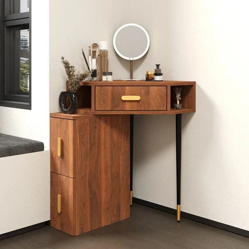

small corner dressing table arc minimalist household vintage makeup vanity space saving coiffeuse maquillage meuble furniture