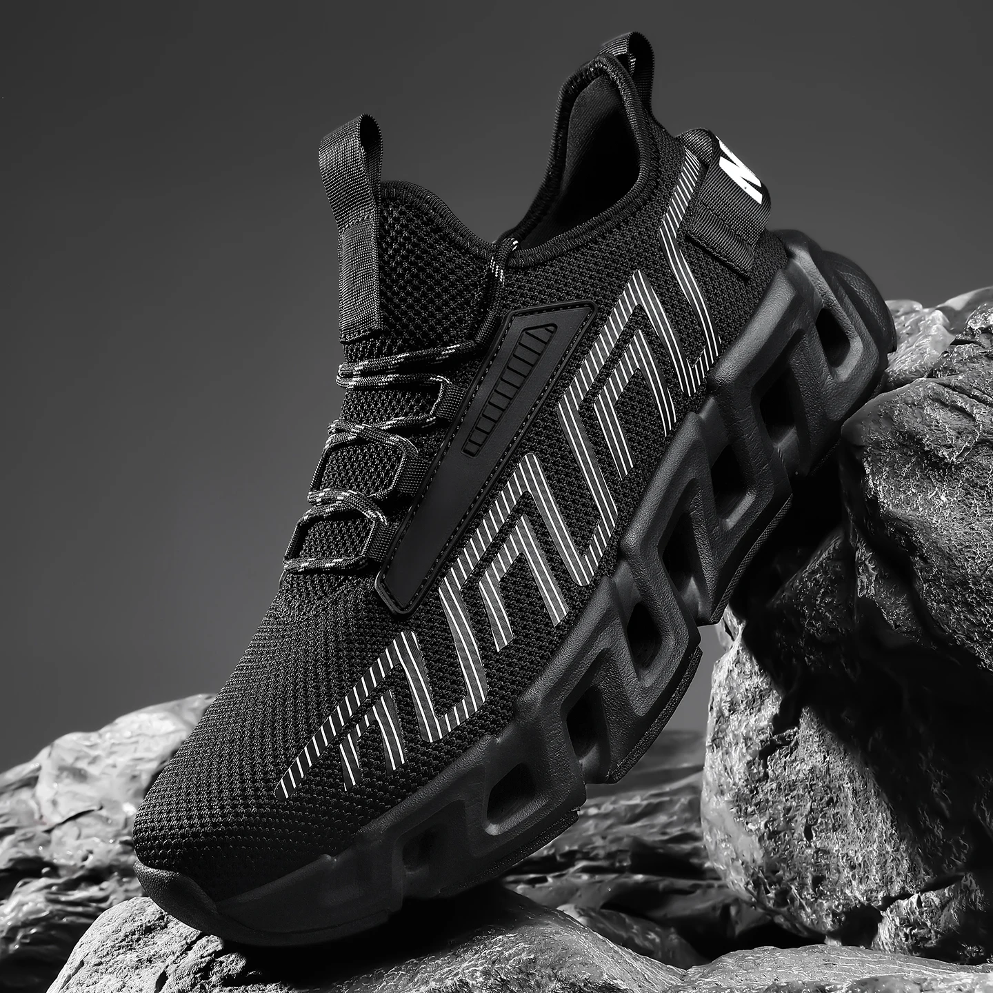 

Мужские дышащие кроссовки Four Seasons Fashion из сетчатого материала, большие размеры, низкие, на шнуровке, повседневные, легкие, для бега