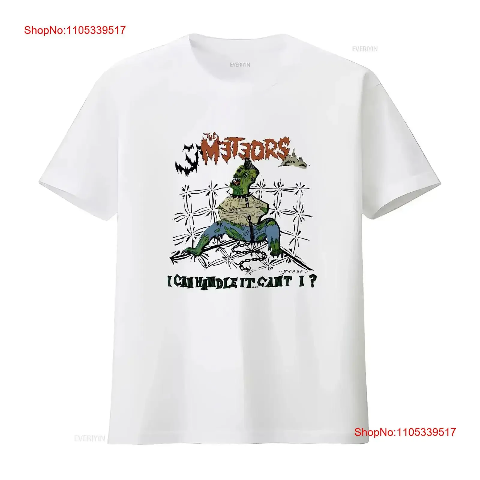 The Meteors For Fan Band Cotton White S 2345XL T shirt S3183 vintage Washed designer clothes fashion graphic streetwear