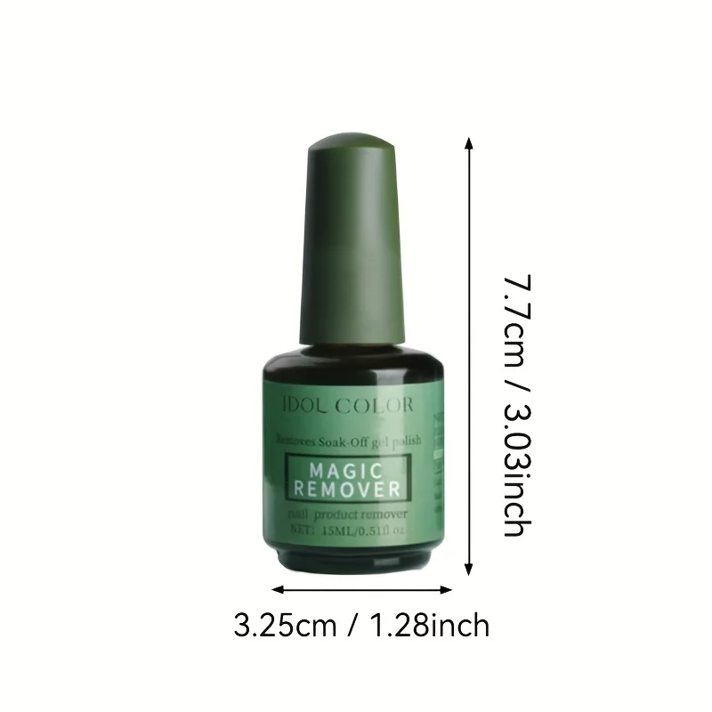 Schnell wirkende Gel-Nagellackentferner, 0,51 fl.oz (15 ml) – schnelle UV-Nagellackentfernung in 2–3 Minuten,