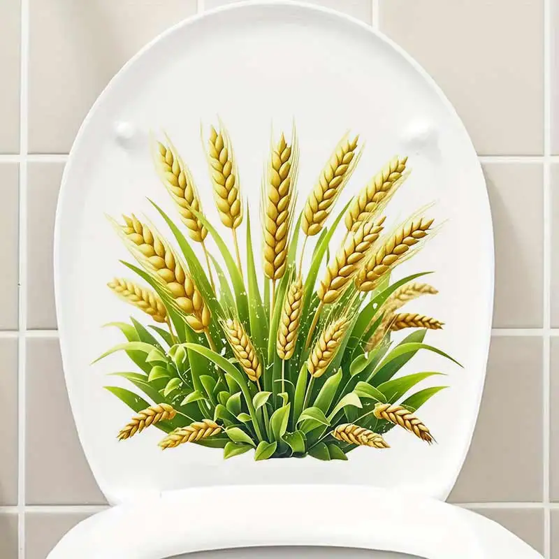 Grains are Plentiful and Ears of Wheat are Plentiful Wall Sticker Decor Living Room Cabinet