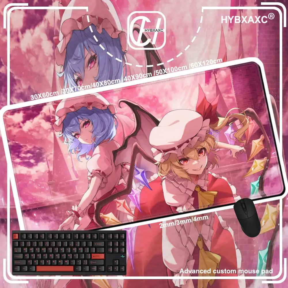 Mouse Pad Non-Slip Rubber Edge Locking Mousepad Play Mats Cute Management Touhou Project Mystia's Lzakaya For Notebook Computer