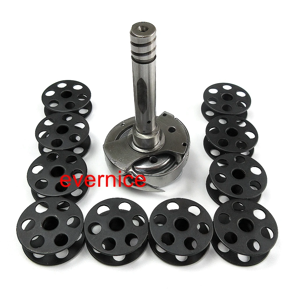 LARGE THREAD TRIMMER ROTARY HOOK + 10 BOBBINS for JUKI LU-1510N-7 1560N-7 WALKING FOOT MACHINE