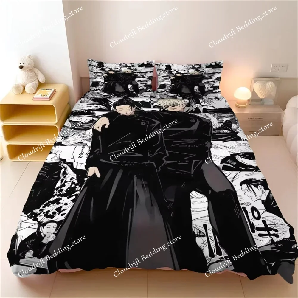 

Jujutsu Kaisen Bedding Set Japan Famous Anime Duvet Cover Sets Comforter Bed Linen Twin Queen King Single Size Dropshipping Gift