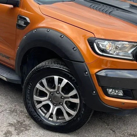 

Matte Black Car Fender Flare Modified Design ABS Plastic Accessories For Ford Ranger T7 2015 2016 2017 XLT Arch Wheel