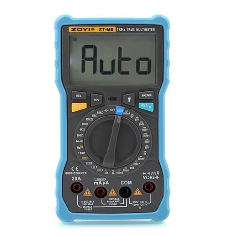 ZOYI ZT-M0 6000 High precision True RMS Auto Range Ammeter Voltmeter Smart Capacitor Temperature NCV Ohm Hz Tester