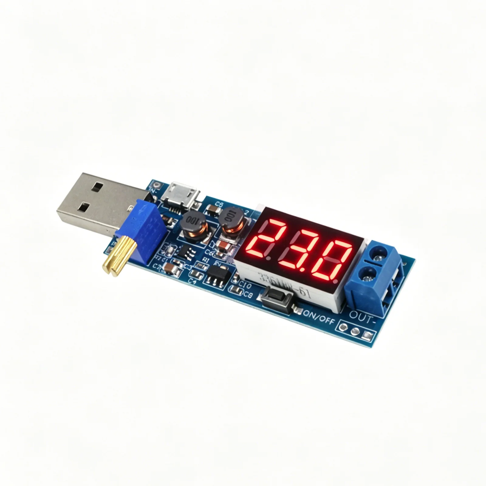 Boost Buck Converter Module Micro USB 5V Input Adjustable Output 1.2V-24V Step Up Down Power Supply DC-DC DIY USB Micro Module