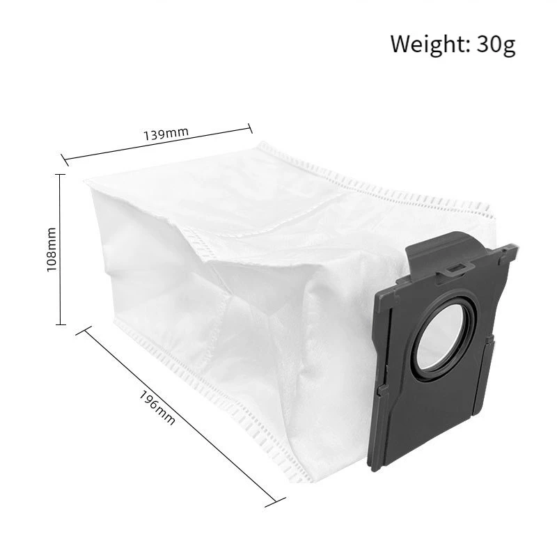 9Pcs Dust Bag For Xiaomi Dreame X30 / X30 Pro Robot Vacuums Cleaner Replacement Spare Parts