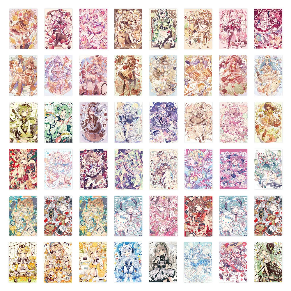 10/30/50pcs Anime Aesthetic Girl Cute Stickers Cartoon Decals DIY Laptop Suitcase Phone Diary Decoration Sticker for Kids Toys