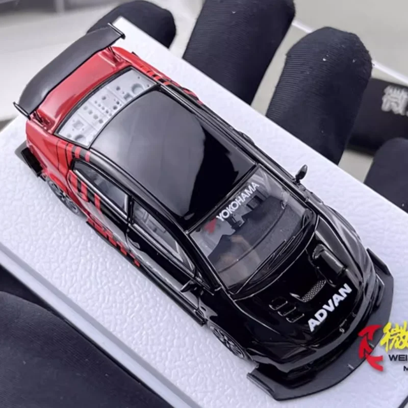 MJ 1/64 Honda CIVIC FD2 alliage jouet véhicule à moteur moulé sous pression en métal modèle cadeaux