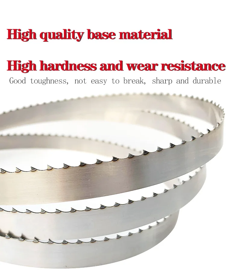 Dekoly Band Saw Blade Bone Processing Bandsaw Blade Frozen Hard Bones Ox Sheep Bones Meat Cuter 16*0.56*1650mm 4TPI