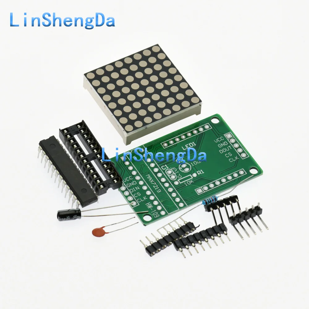 MAX7219 dot matrix finished/loose control module microcontroller display module