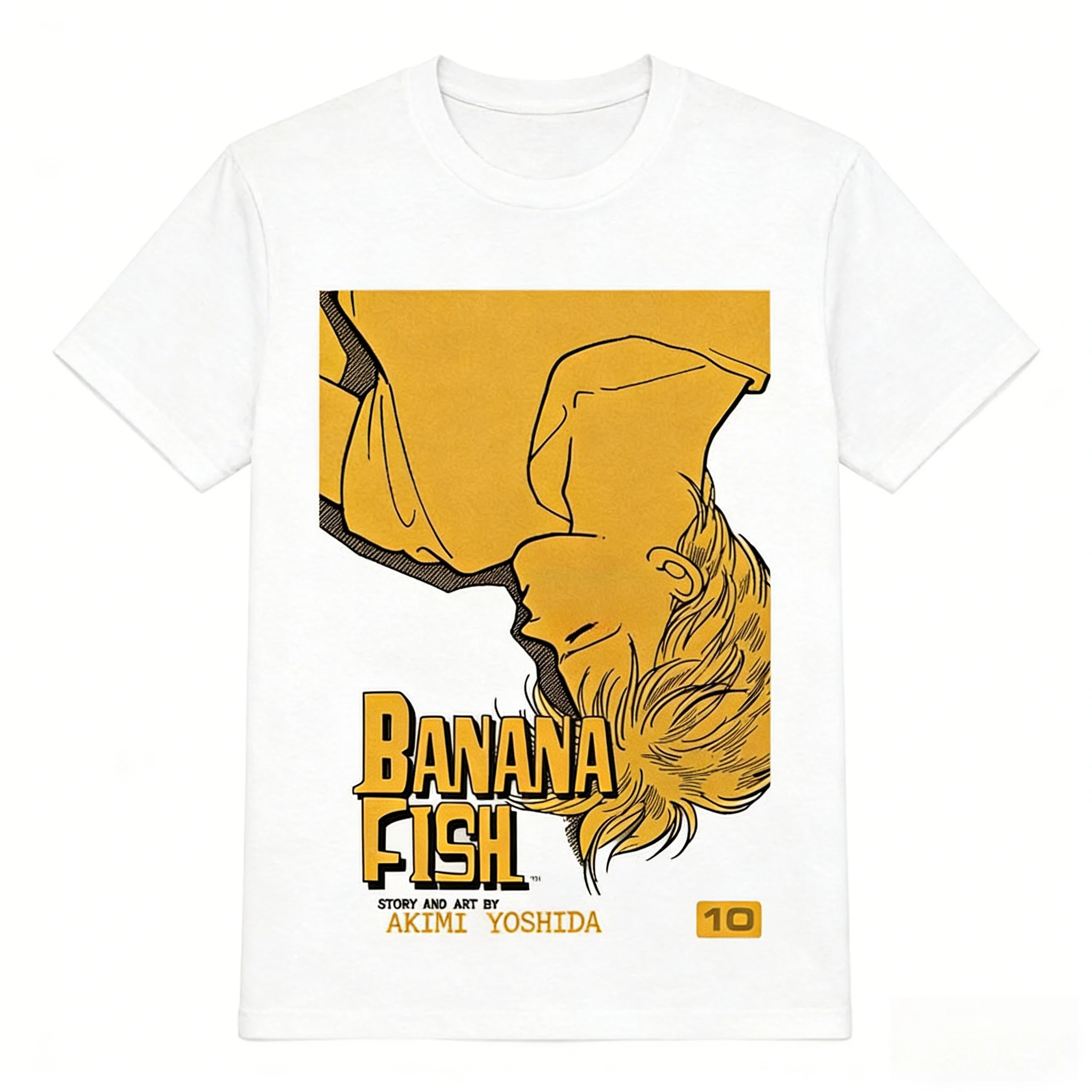 

Banana Fish Merch Graphic Print T-Shirt Heavyweight Cotton Unisex Design Anime Nijigen T-Shirt graphic t shirts harajuku tops