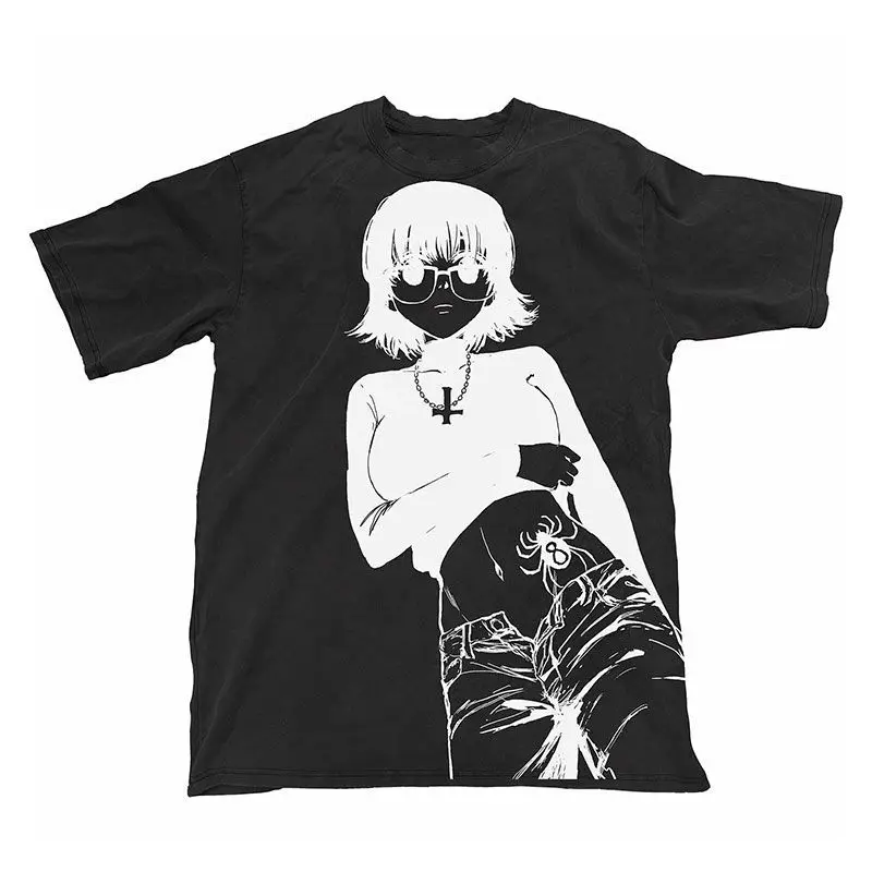 2026 Japanese Light Subculture Hunter X Hunter Murasaki Print T Shirt Unisex Ins Aesthetic Short Sleeve Casual Daily Tops