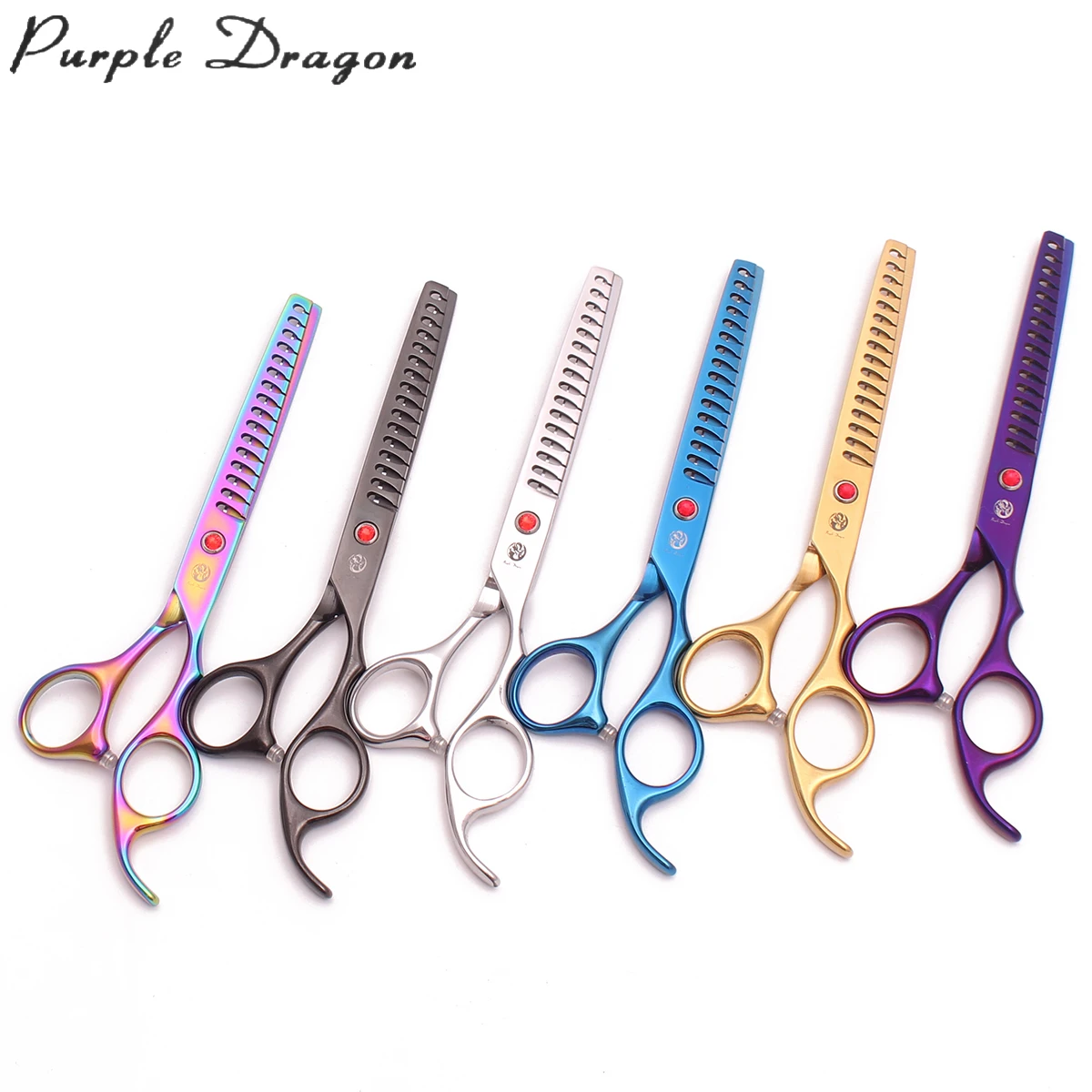 Dog Grooming Scissors Purple Dragon 6.5\