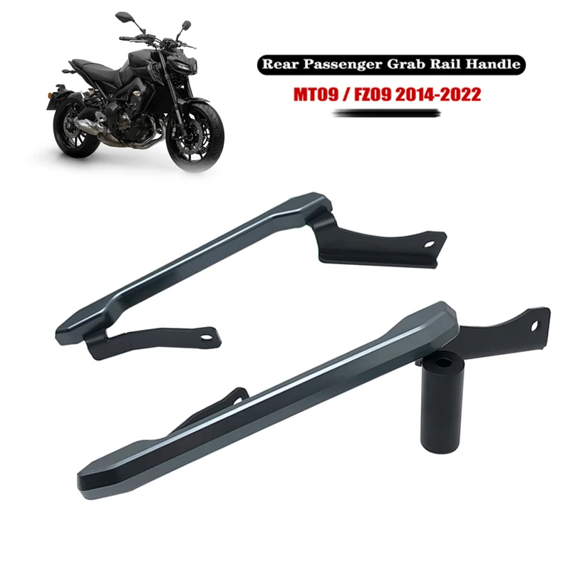 

For Yamaha MT09 Rear Seat Pillion Passenger Grab Rail Handle MT-09 MT 09 FZ-09 2021 2022 2023 Motorcycle Aluminum Rear Grab Bars