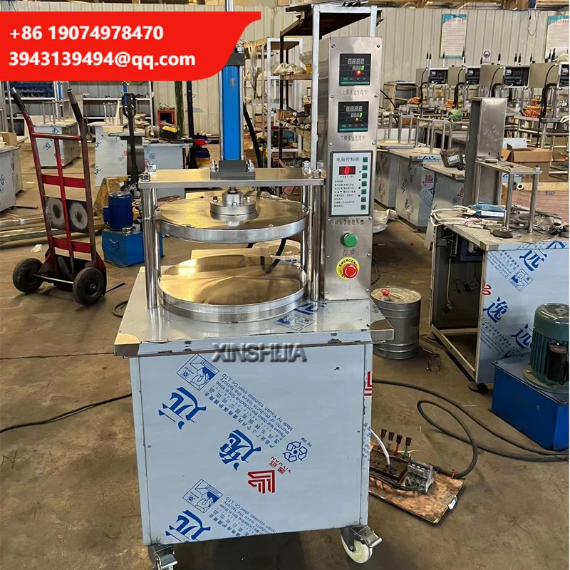 

Hot Sale Electric Roti Crepe Roated Duck Pancake Tortilla Round Sheet Chapati Pita Bread Press Making Equipment