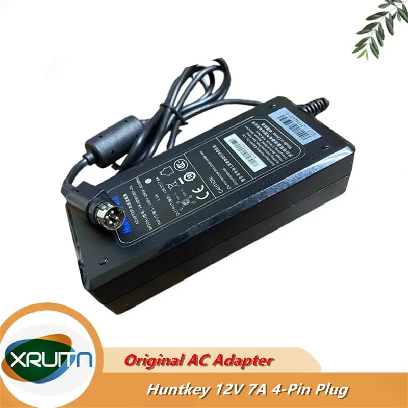 

HKA0901207-7A Оригинальное зарядное устройство переменного тока Huntkey 12 В 7 А 4-контактный разъем 84 Вт Блок питания для ноутбука