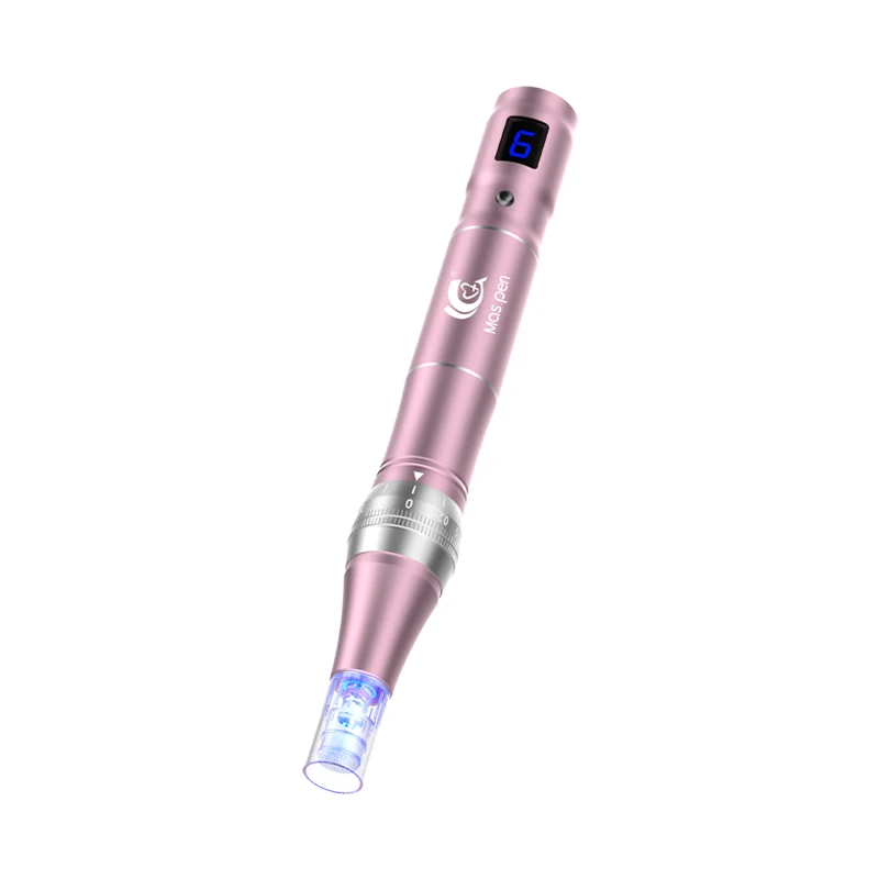 Pluma de microagujas Ultima Dermapen profesional, inalámbrica, 6 velocidades, 30 piezas, Cartucho de tornillo para agujas de tatuaje