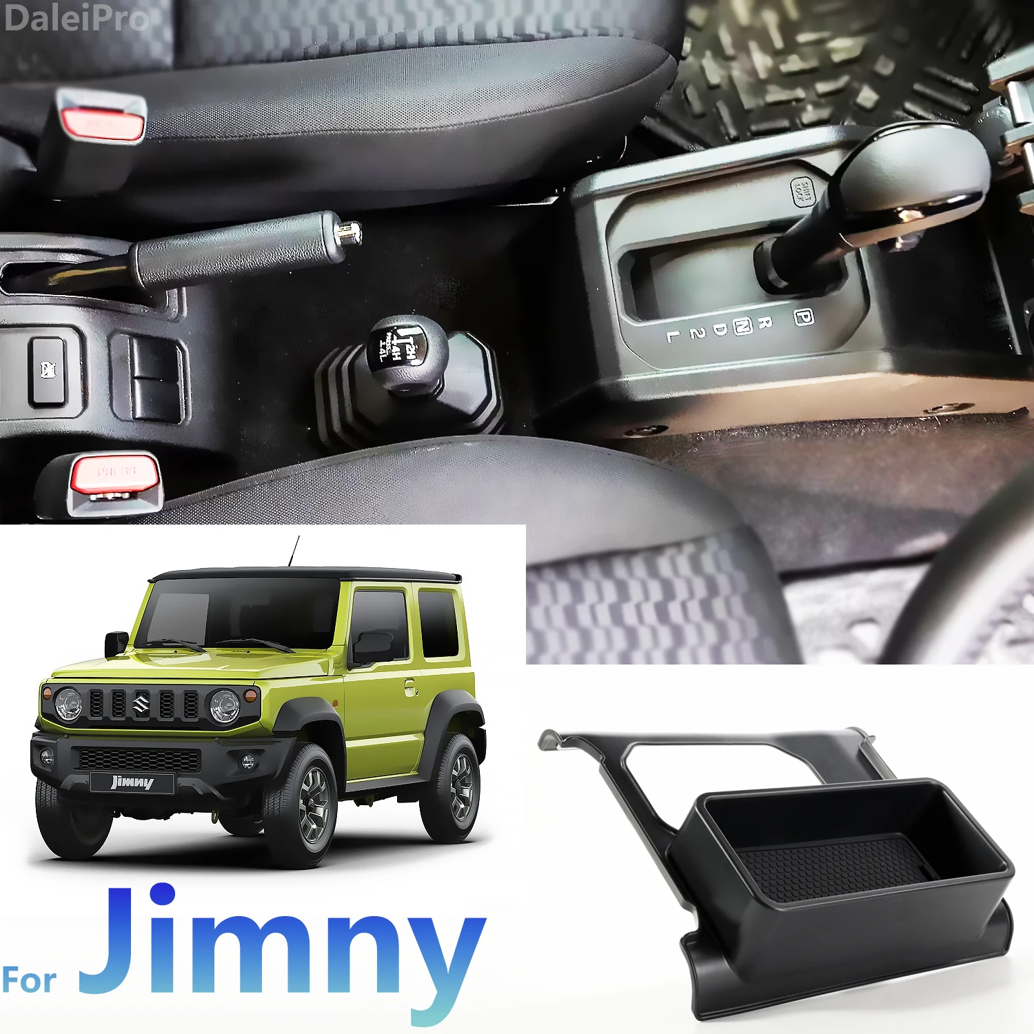 

For Suzuki Jimny 2019 2020 2021 2022 2023 2024 2025 JB74 JB64 Car Gear Shifter Storage Box Center Console Organizer Accessories