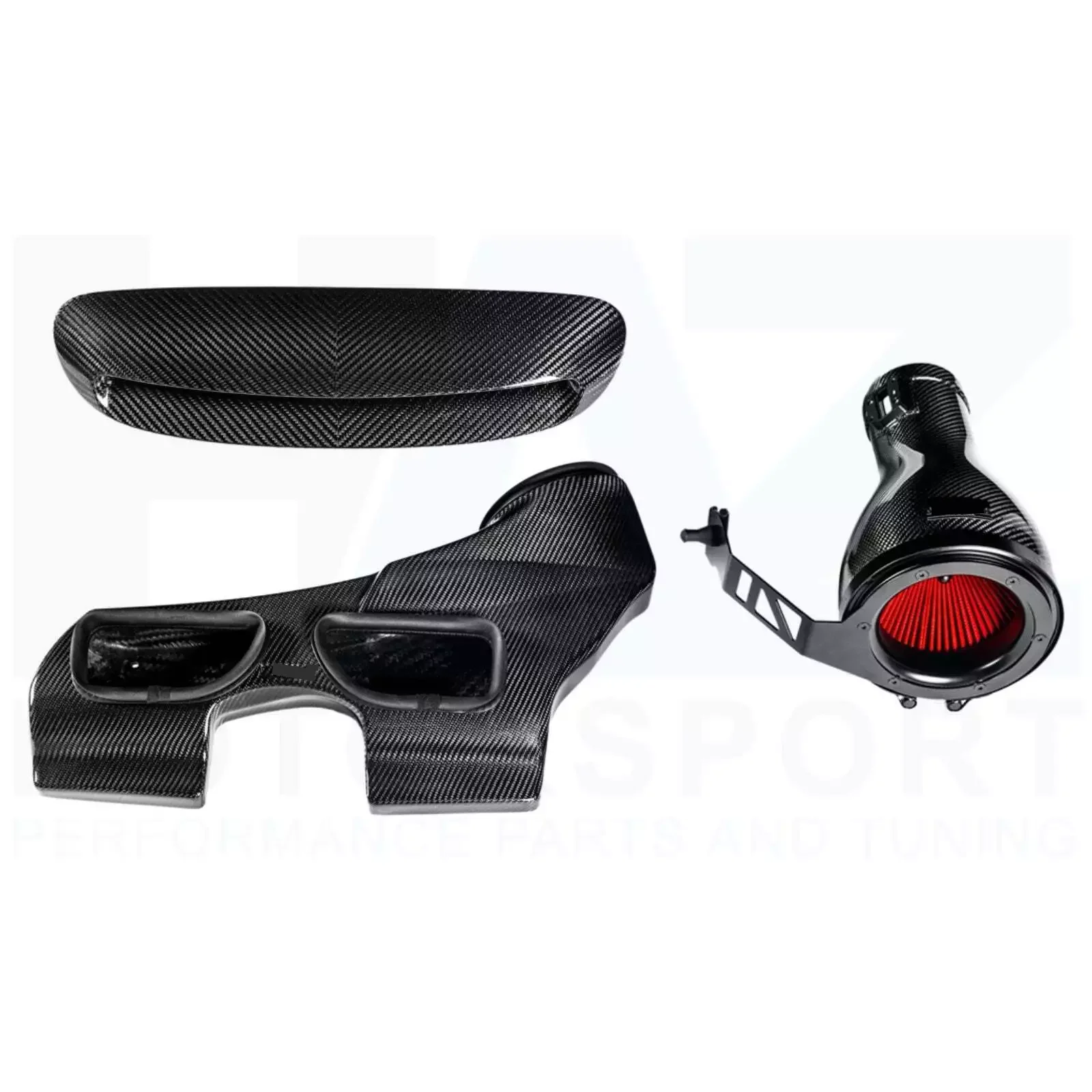 

Carbon Fiber Auto Parts Factory Customized Black Glossy Carbon Car Auto Cold Air Intake