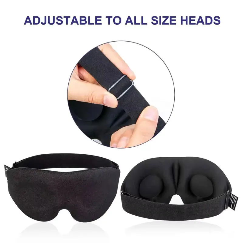 3/2/1pcs Eye Mask for Sleeping 3D Night Sleep Super Soft Mask Block Out Light with Women Men Family for Travel and Home Use