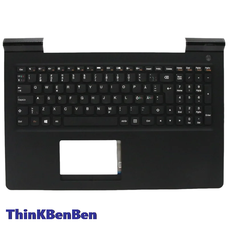 NDC Nordic Black Keyboard Upper Case Palmrest Shell Cover For Lenovo Ideapad 700 15 15ISK Legion E520 15 15IKB 5CB0L03477