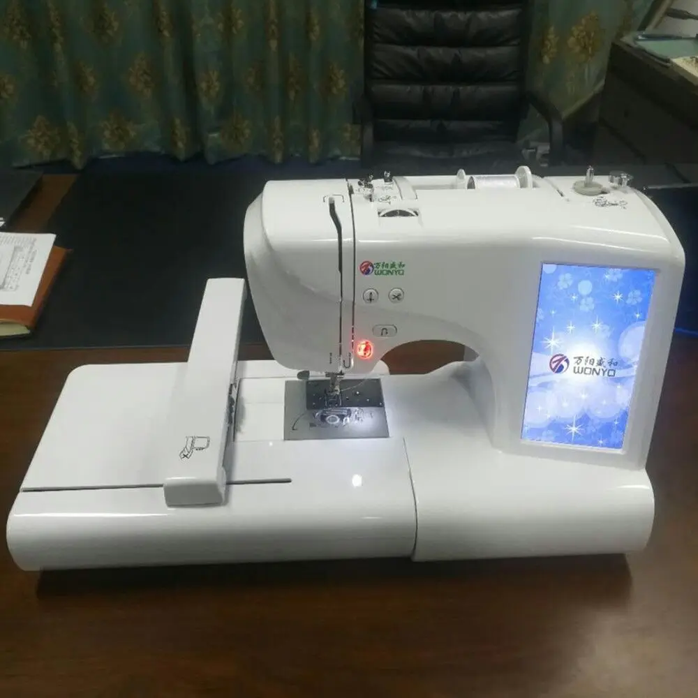 

Home Use Embroidery Sewing Machine With Touch Screen Computerized Interface Flat-Bed Configuration Single Needle New Condition