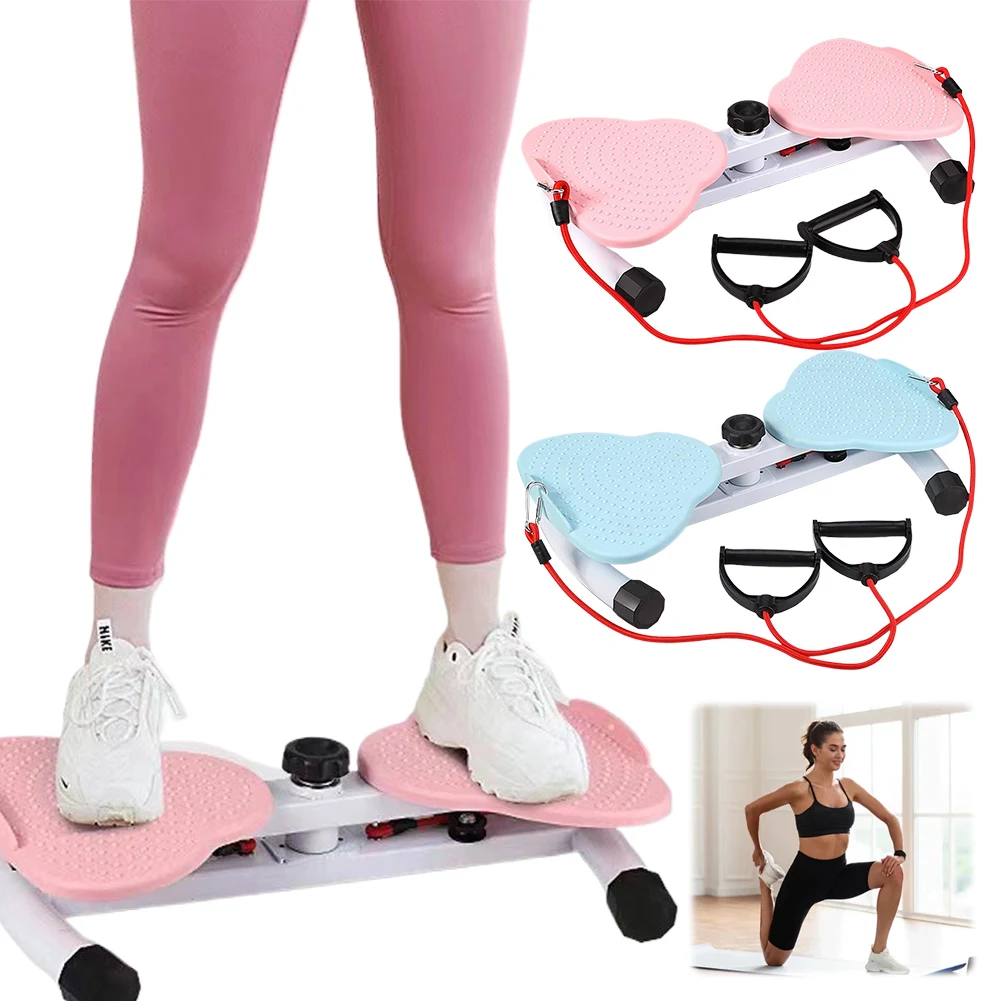 Waist Twisting Fitness Tool Standing Abdomen Exercise Board Non Slip Waist Twister with Pull Rope Twister Board for Home Gym