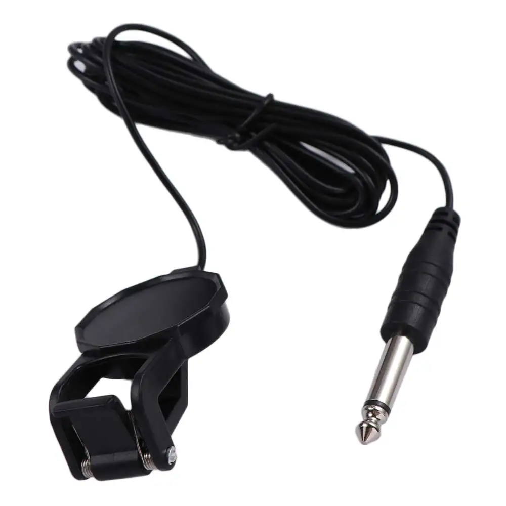Clip-on Guitar Pickup Audio Jack Preamp Piezo Guitar Transducer 2.5M Cable Acoustic Guitar Guitar Tuner Amplifier