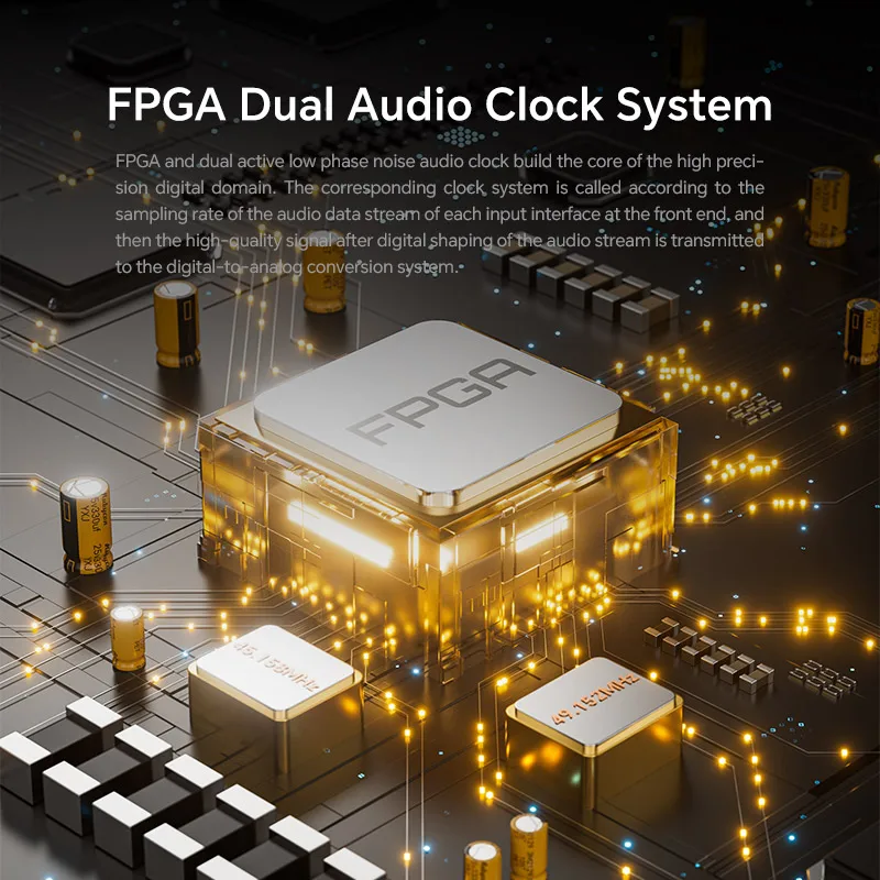 سماعة رأس TempoTec MARCH V-M5 USB بلوتوث DAC والفئة A AMP، محوري، SPDIF بصري، 4.4BAL، 6.35PO خارج.PCM768 كيلو هرتز، DSD512