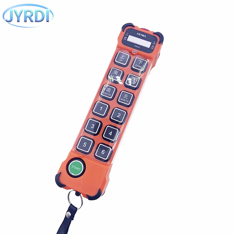 Henjel H212 double speed 12 buttons Industrial Wireless Radio Crane Remote Control switches overhead bridge Crane Controller