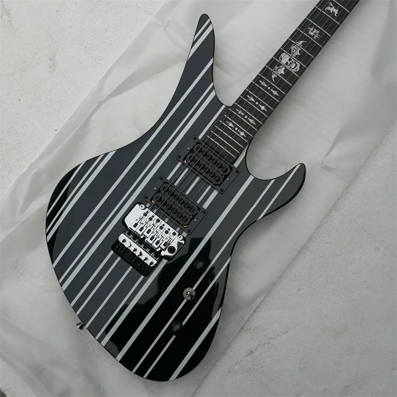 To build a Deformed Striped 6-string Electric Guitar. Ln Stock, Professionally Played, Comfortable Neck, Free Shipping