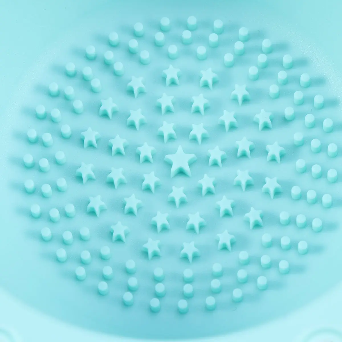 1Pcs Silicone Brush Cleaner Mat Mint Green Makeup Brush Cleaning Pad Star Texture Holder Makeup Brushes Deep Clean Tool