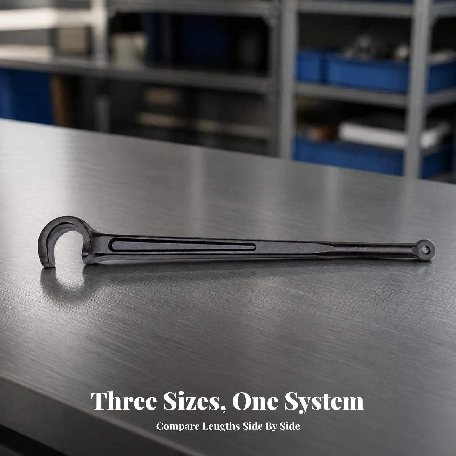 Single Head Gate Wrench Alloy Steel Long Shaft Spanner for Tightening Loosening Valve Fittings