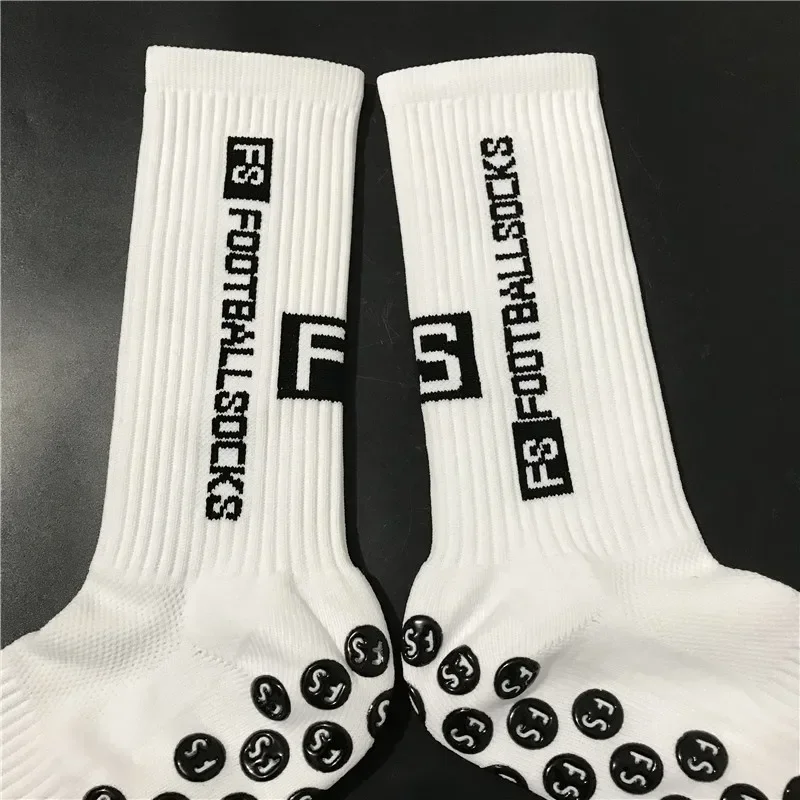 WRELS 1/2/3 Pares de Calcetines de Fútbol Antideslizantes y Anti-Olor, Calcetines Deportivos Transpirables con Base Grue