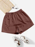 Solid Colour Women's Shorts Yoga Fitness Outer Women's High Stretch Breathable Casual Pants 6