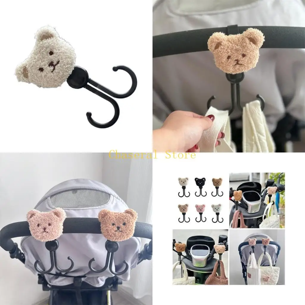 

E7CE крючок для детской коляски, органайзер для инвалидной коляски, зажим для сумки, вешалка для коляски, детский узор с тележка