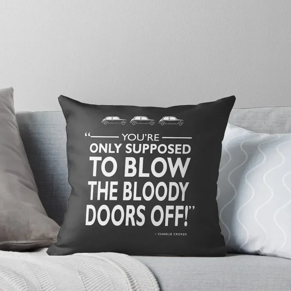 Blow The Bloody Doors Off Throw Pillow Couch Cushions Bed pillowcases Throw Pillow Covers Pillow Case Christmas