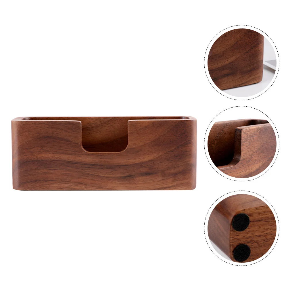 

Wooden Business Card Case Display Shelves Name Cards Holder Desktop Stand Office