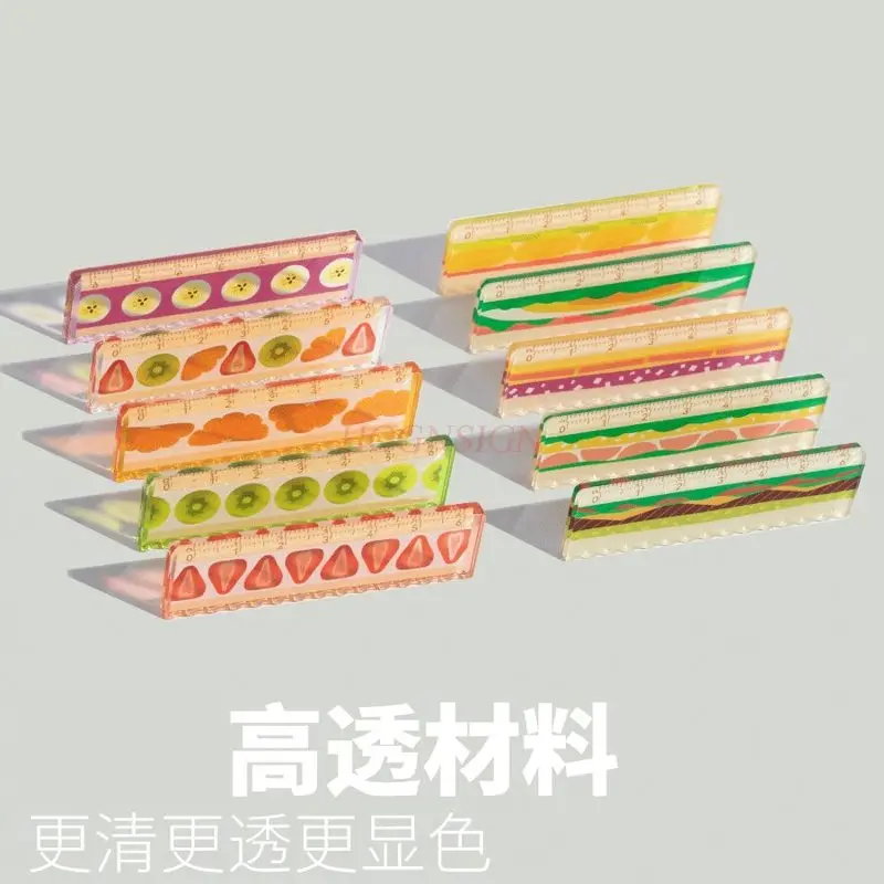 

5pcs/set Gourmet series limited edition palm ruler mini ruler