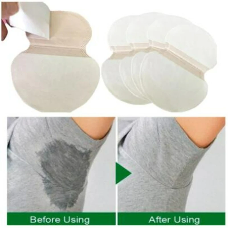 50Pcs Underarm Sweat Prevention Pads Non-woven Breathable Summer Ultra-thin Armpit Sweat Pad Disposable Sweat-Absorbing Stickers