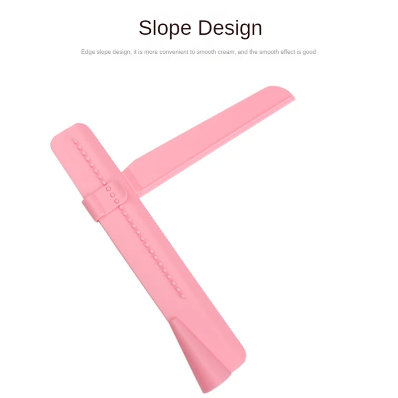 AF93-9 peças raspador de bolo bolo mais suave ajustável diy ferramentas de decoração de cozimento para aplicar cobertura de bolos para bolo creme rosa